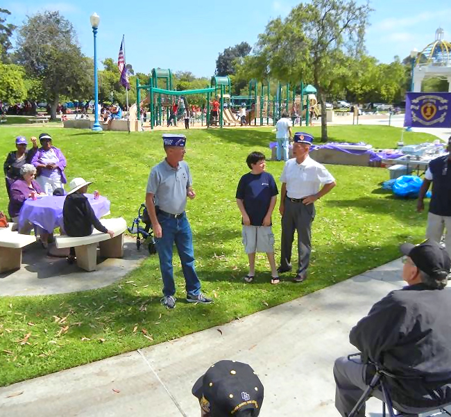 Annual Picnic in Balboa Park San Diego Purple Heart